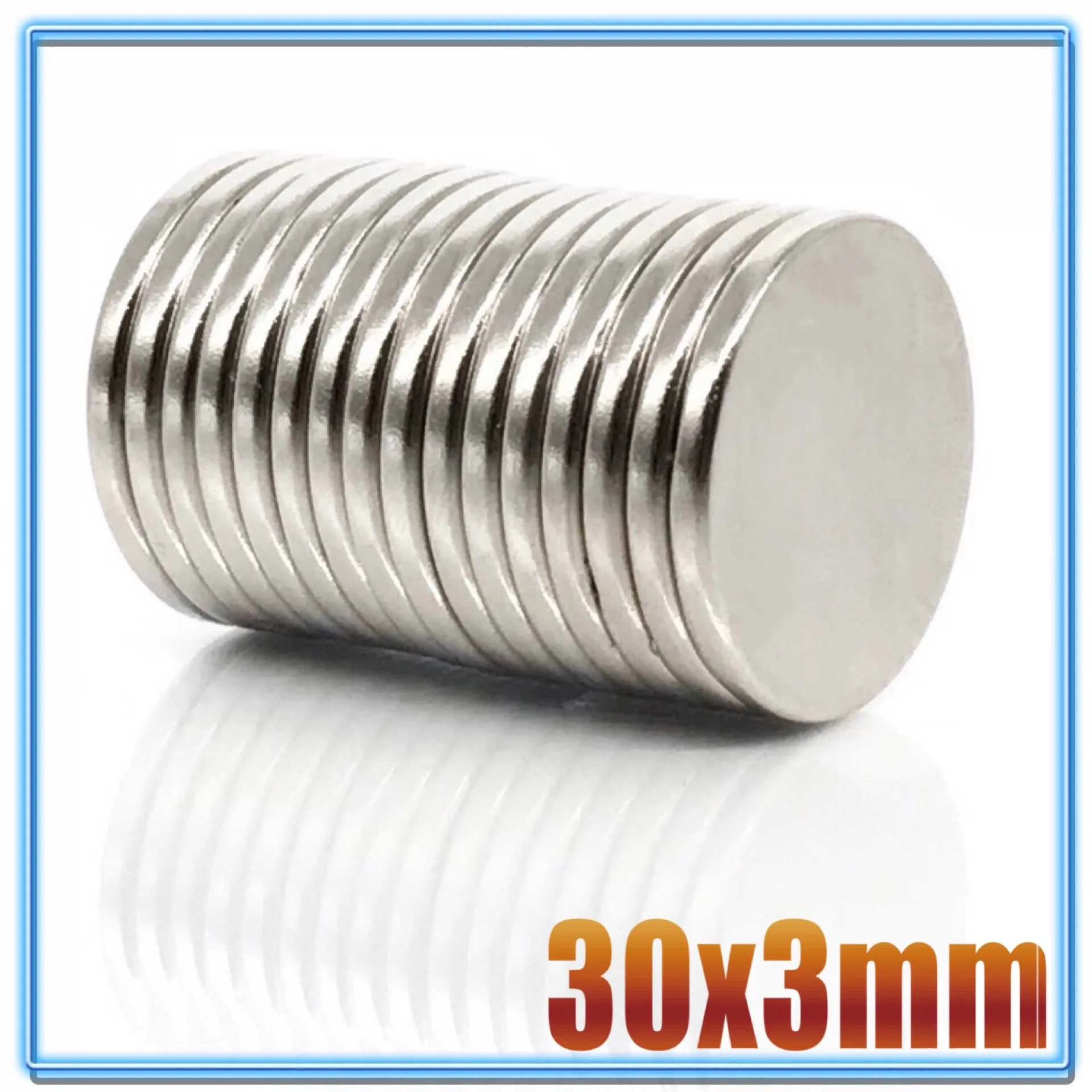 2/5/10/20/50/100Pcs 30x3 mm Strong Cylinder Rare Earth Magnet 30mmX3mm Round Neodymium Magnets 30x3mm Big Disc Magnet 30*3 mm