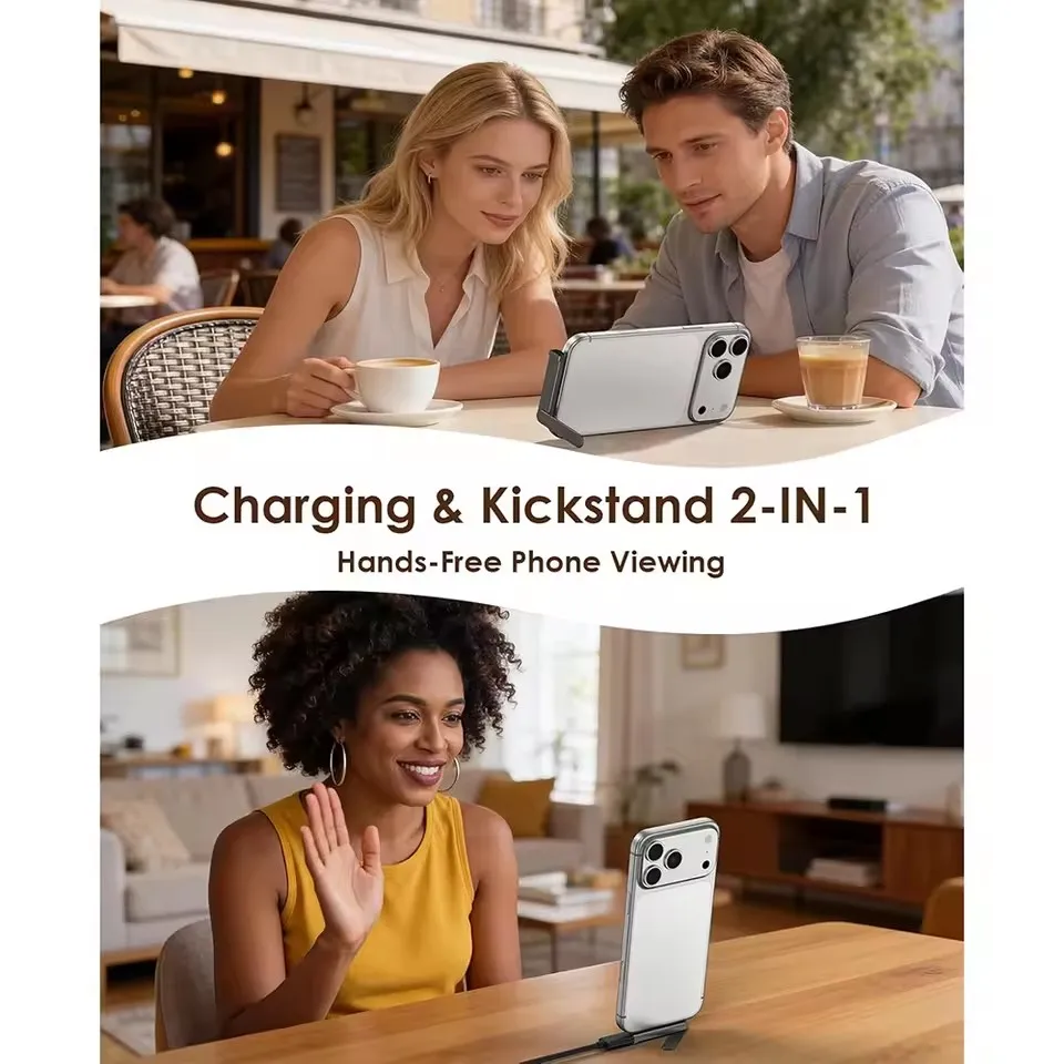 Adaptador USB C a 3.5mm plegable con soporte de aluminio — vista 5