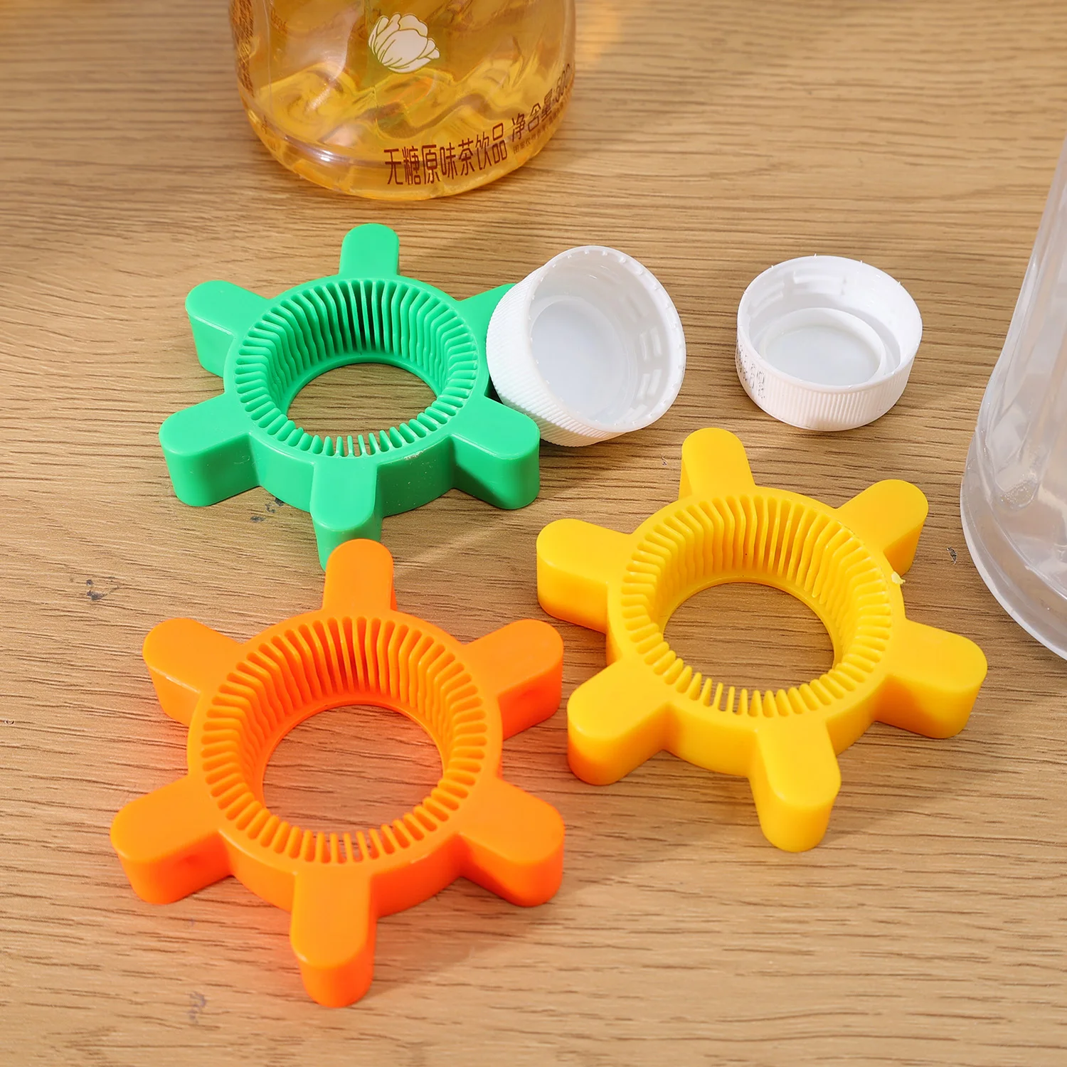 1-3pc Multi-funktion Flasche Kappe Opener Tragbare Kunststoff Soda Rotary Flasche Opener Für Picknick Camping Bar küche Opener Werkzeug
