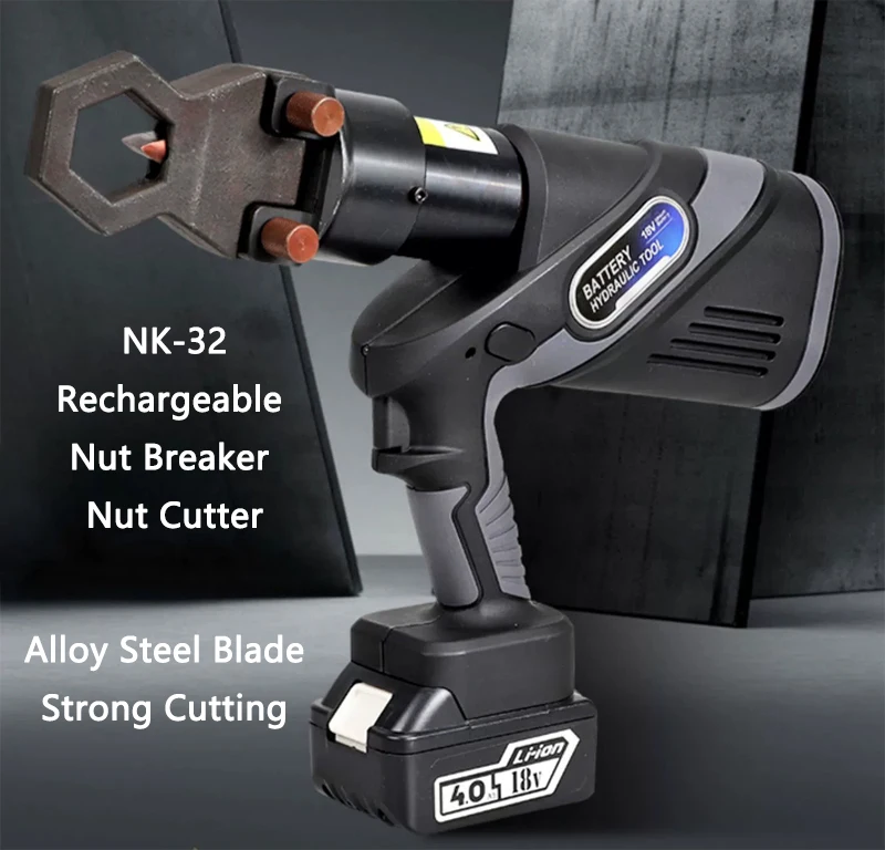 

Rechargeable Electric Hydraulic Nut Breaker NK-32 Rusted Nut Cutter Nuts Cutting Tools Nut Breaking Machine