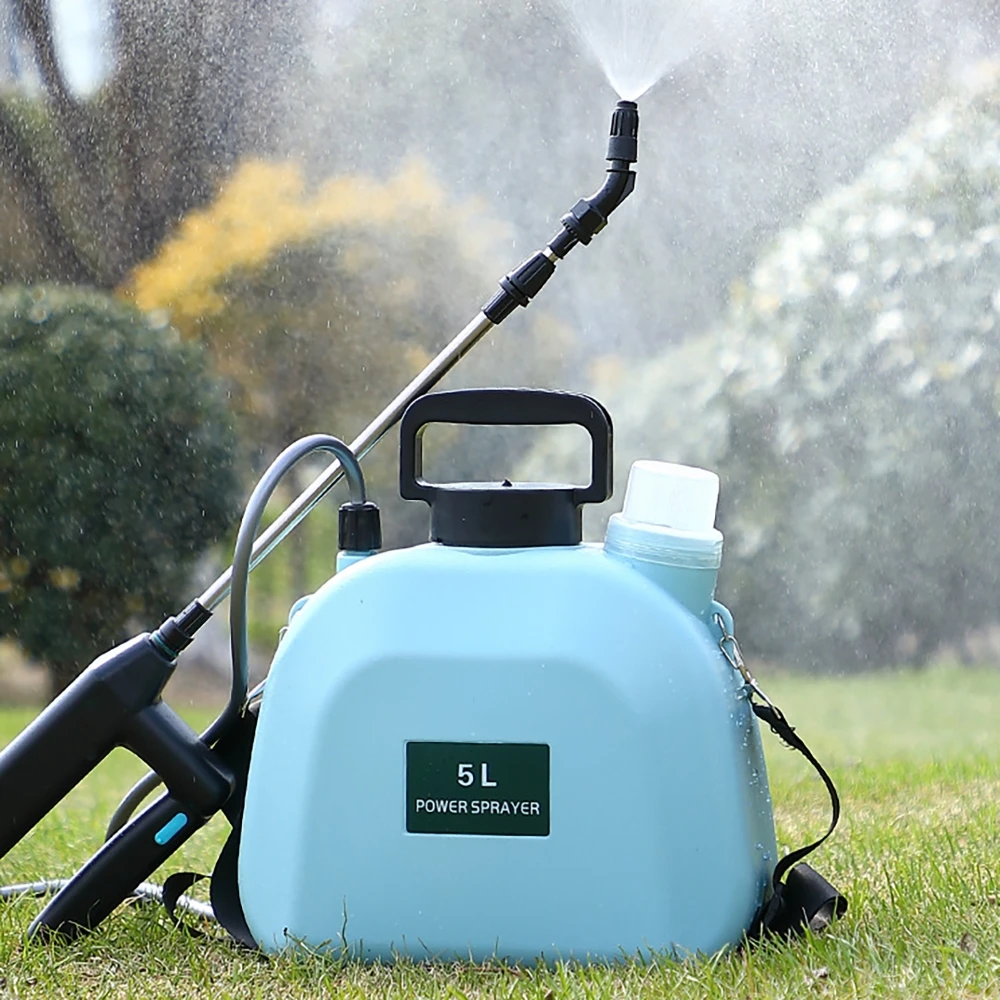 

5/8L Electric Sprayer USB Rechargable Agricultural Water Disinfection Dispenser Watering Bottle Can Kettle with Sprinkler Nozzle