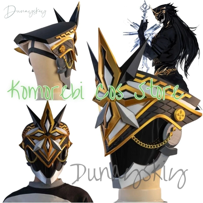 

Captain Capitano Mask Cosplay Props Game Genshin Impact Cosplay Fatui Harbinger Captain Cosplay Mask Halloween