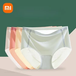 Xiaomi Ice Silk Underwear Women Traceless Mid Waist Antibacterial Breathable M-2XL Multiple Color Options Lifting Hip Panties