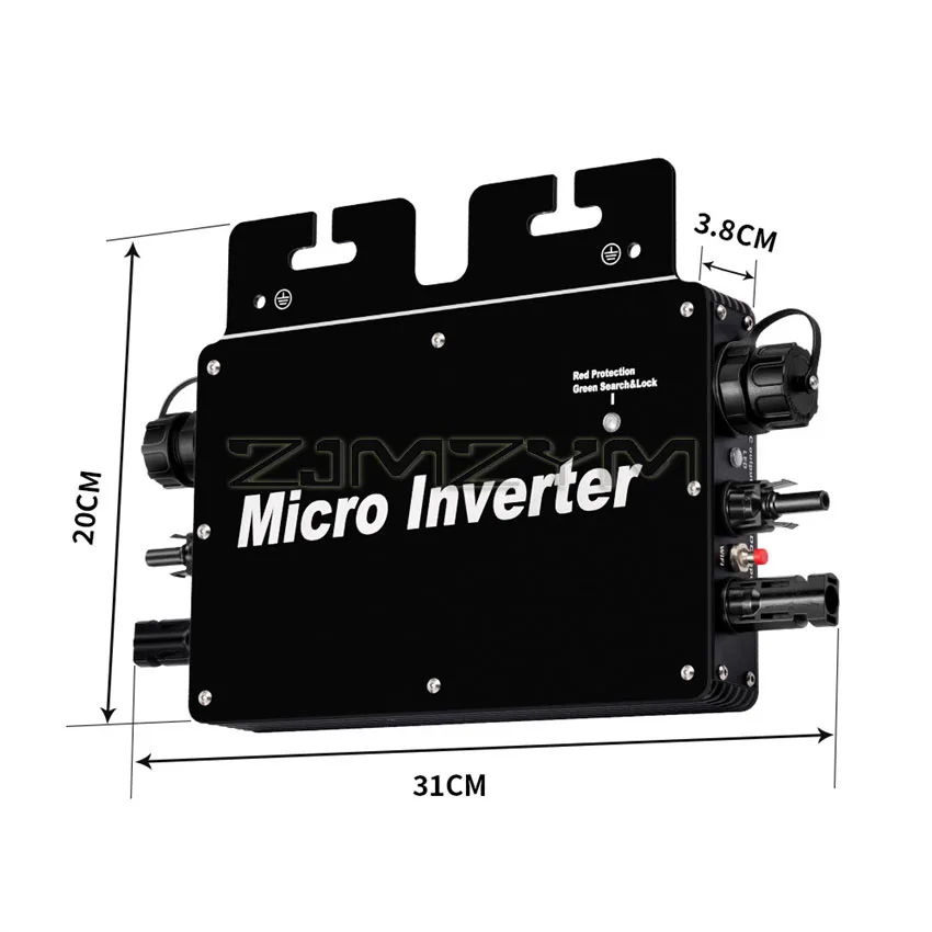600W 800W PV Solar Micro Inverter DC to AC Output 110V 220V Micro Solar Grid Tie Inverter IP65 With WIFI