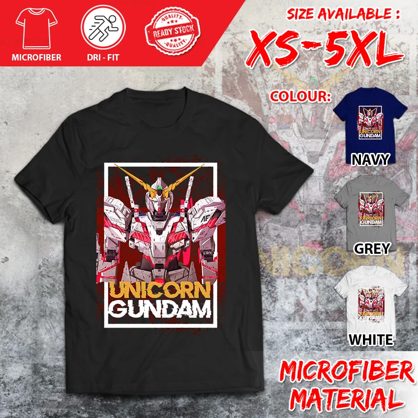

GUNDAM Cartoon Aerial Barbatos Anime Cartoon Streetwear Microfiber Dri-Fit Polyester Trend Short Sleeve Men T-Shirt Women Kids