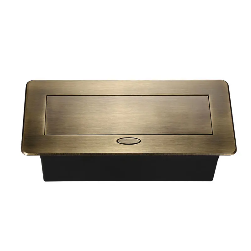 Universal Desktop Socket Pop-up Conference Table Multifunctional Three-hole Desktop 3-pin Power Socket With USB Charging Socket