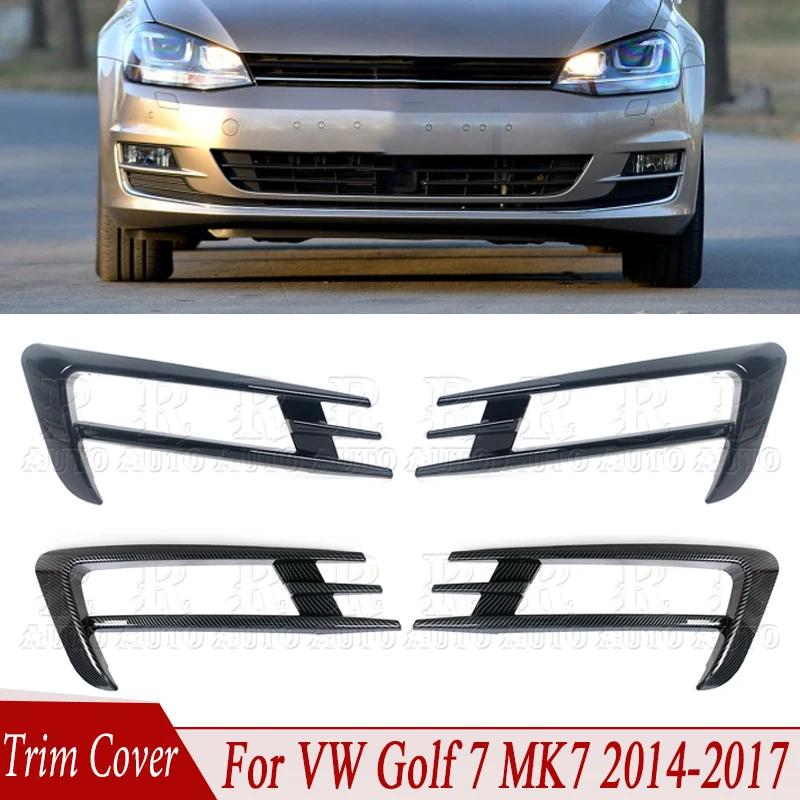 

1 пара переднего бампера, противотуманные фары, решетки, накладка на противотуманную фару, накладка на брови, накладка для VW Golf 7 MK7 2014 2015 2016 2017