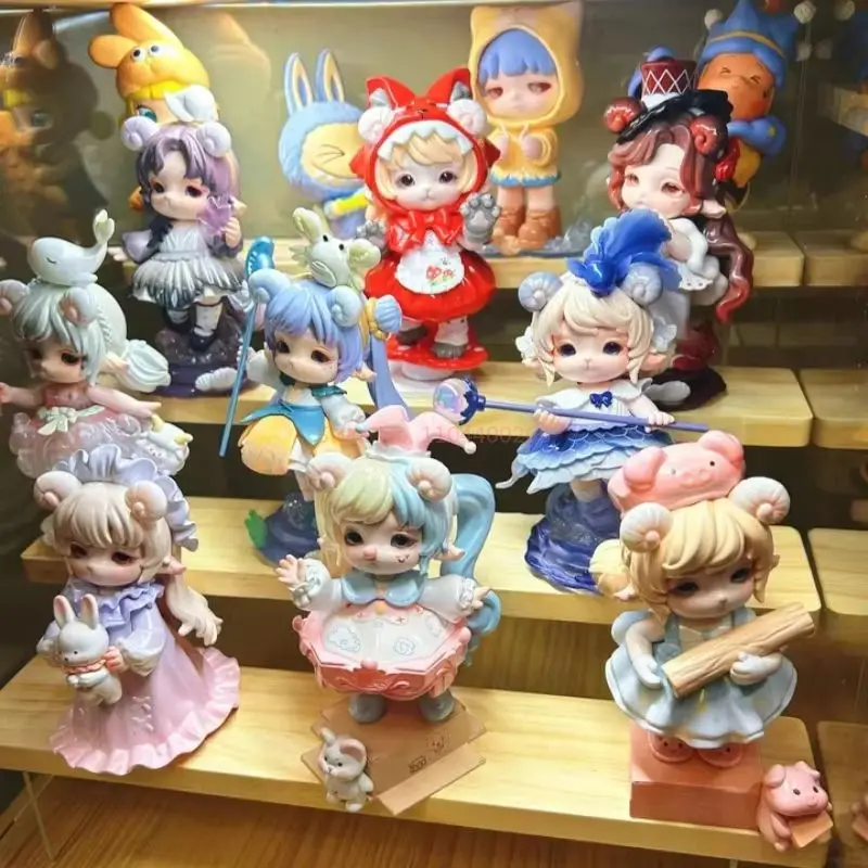 新しいホットミミア第三世代楊角村シリーズブラインドボックスアクションフィギュアデスクトップ飾る子供の誕生日プレゼント