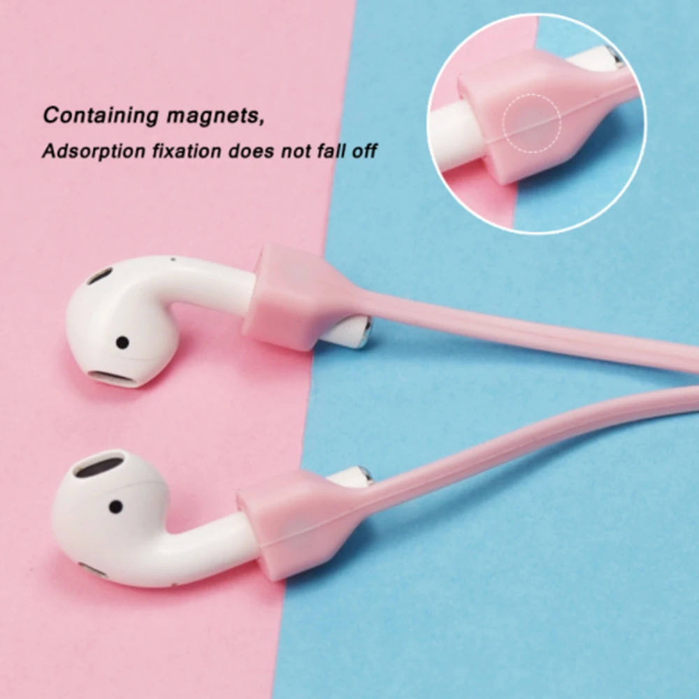 Магнитный шнурок для наушников AirPods Pro, мягкий силиконовый ремешок для наушников AirPods