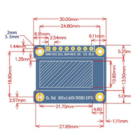 0.96 Inch IPS Display OLED Module For 80*160 65K Colorful RGB TFT LCD Board ST7735 ST7735 DIY
