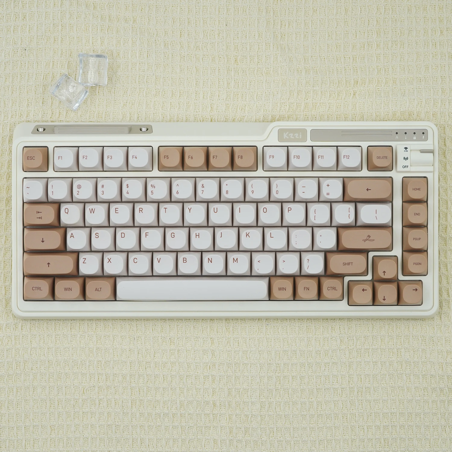 Imagem -02 - Alice Layout Dye-sub Keycaps Perfil ma Pbt Tiramisu Keycaps Teclado Gaming Mecânico Switches mx Mecânico Jcm Abm066