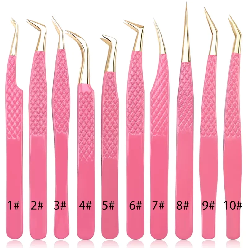 Nauwkeurige Valse Lash Pincet Set Voor Wimperverlenging Rvs Nauwkeurige 3D Volume Fan Lash Wenkbrauw Pincet Make-Up Tool