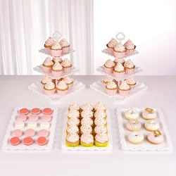 European Style Cake Stand Display Rack Fruit Plate Cupcake Tray Birthday Party Wedding Dessert Table Decorations Desktop Holder