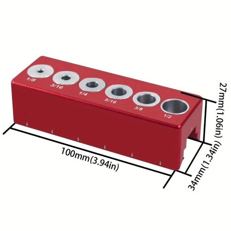 Jig Pengerjaan Kayu 1/8 ''hingga Pencari Lokasi Lubang Jig Dowelling Pemusatan Mandiri