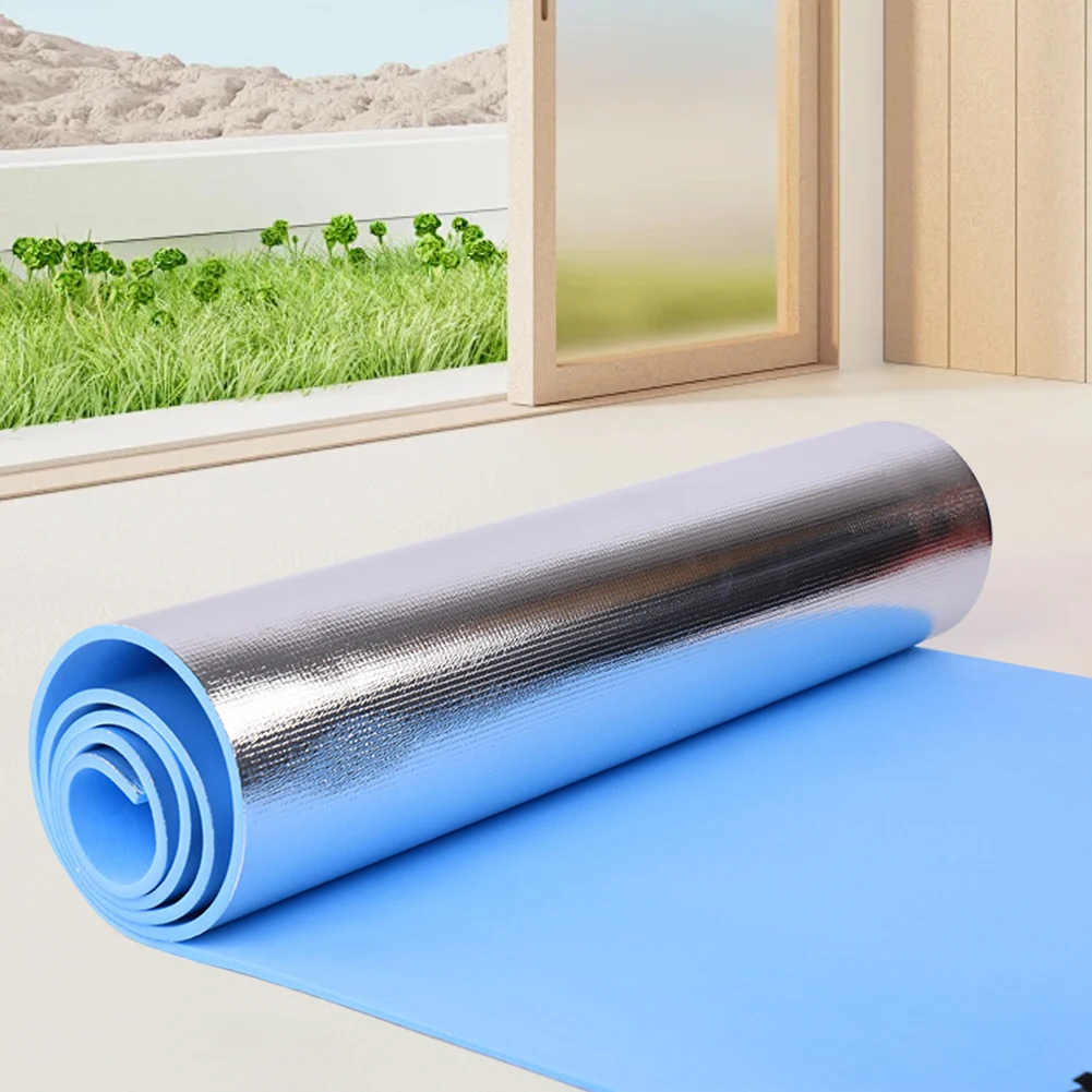 Waterproof Yoga Mat Moisture-proof Yoga Mat Thickened Aluminum Membrane Exercise Mat Portable Multifunction for Gym Workout