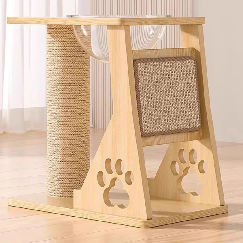 

Cat climbing frame household small space capsule cat litter cat scratching board integrated sword