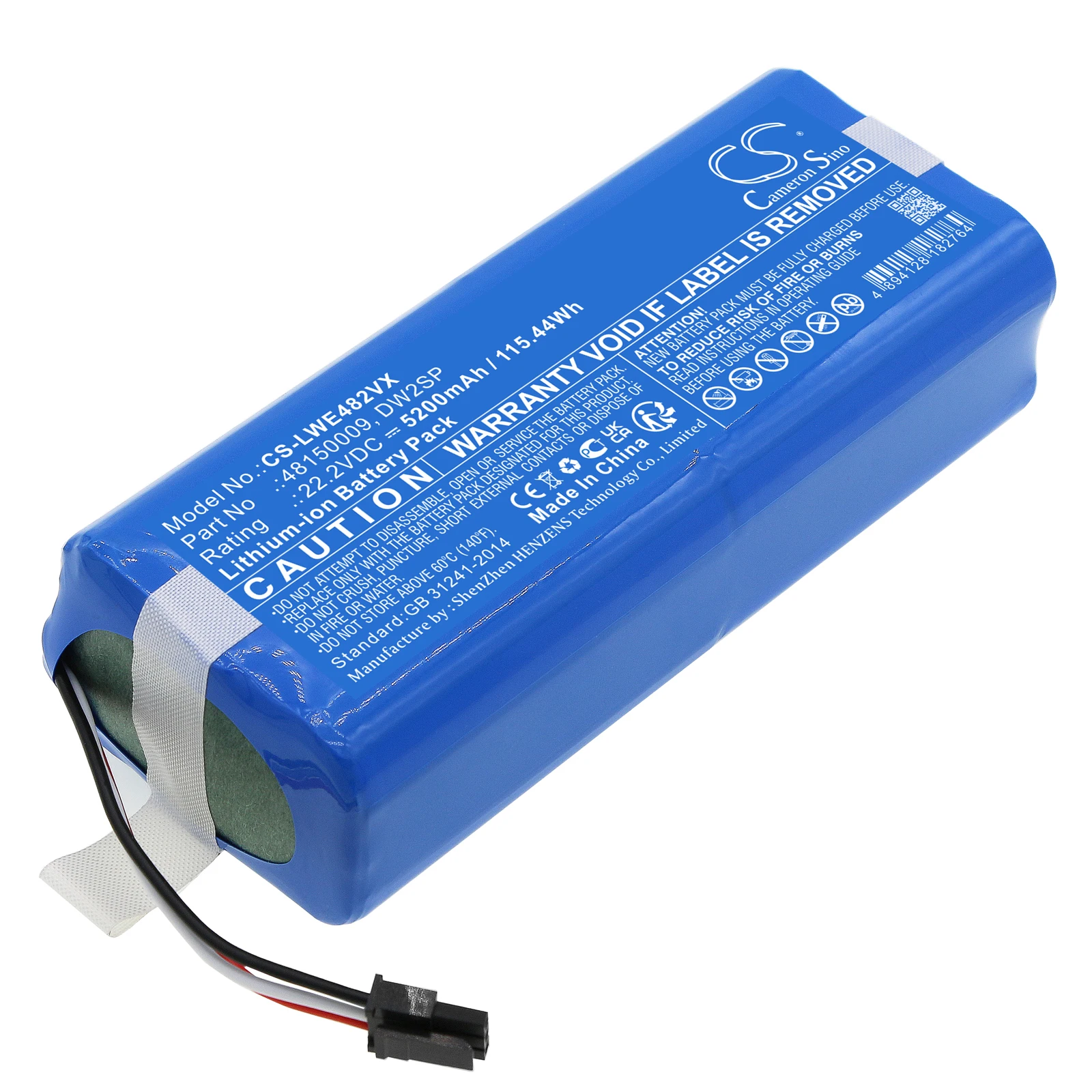 

CS Replacement Battery For Lawn ExpertRobotic Lawnmower48150009,DW2SP 5200mAh / 115.44Wh