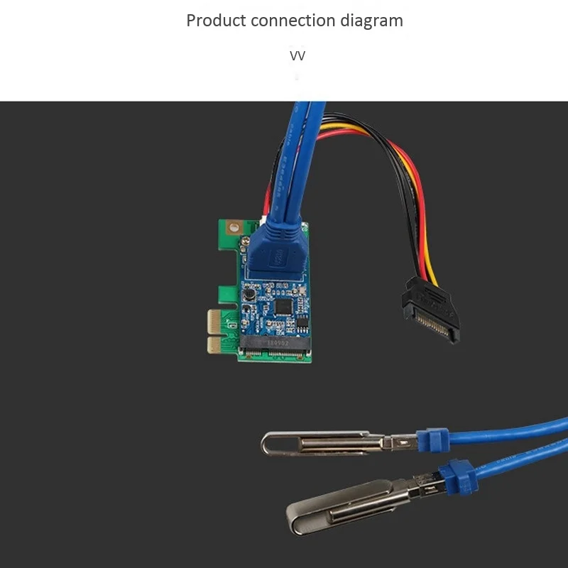 Tarjeta adaptadora PCIE a Mini PCIE, tarjeta adaptadora Mini PCIE a USB3.0 eficiente y portátil