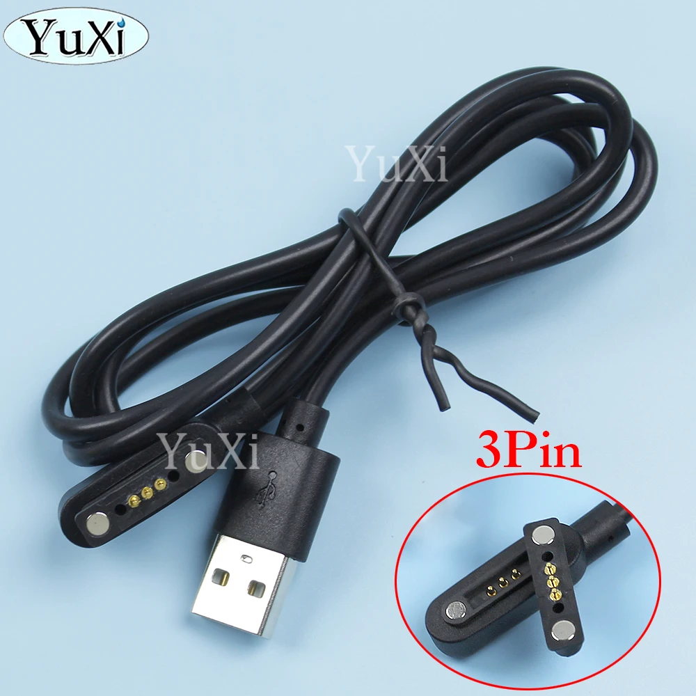 1Pc 2pin 3pin 4pin Mannelijke Vrouwelijke Pogo Pin Magnetische Connector Usb Data Opladen Kabel Veer Geladen 4P 3P 2P Gelijkstroomkabel