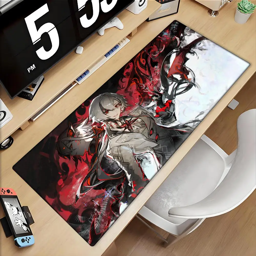 

Genshin Impact Arlecchino Mousepad Mouse Pad Laptop Gaming Accessories Mousepad Large Desk Mat Computer Gamer Keyboard Rug