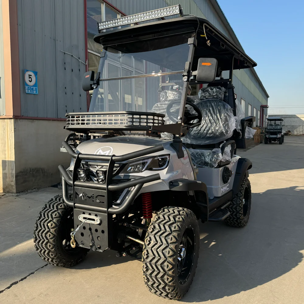 2025 طاقة جديدة 2 4 6 8 مقاعد مخصصة 48/60/72 فولت بطارية أيون الليثيوم مرتفعة على الطرق الوعرة لمشاهدة معالم المدينة حافلة عربة جولف كهربائية