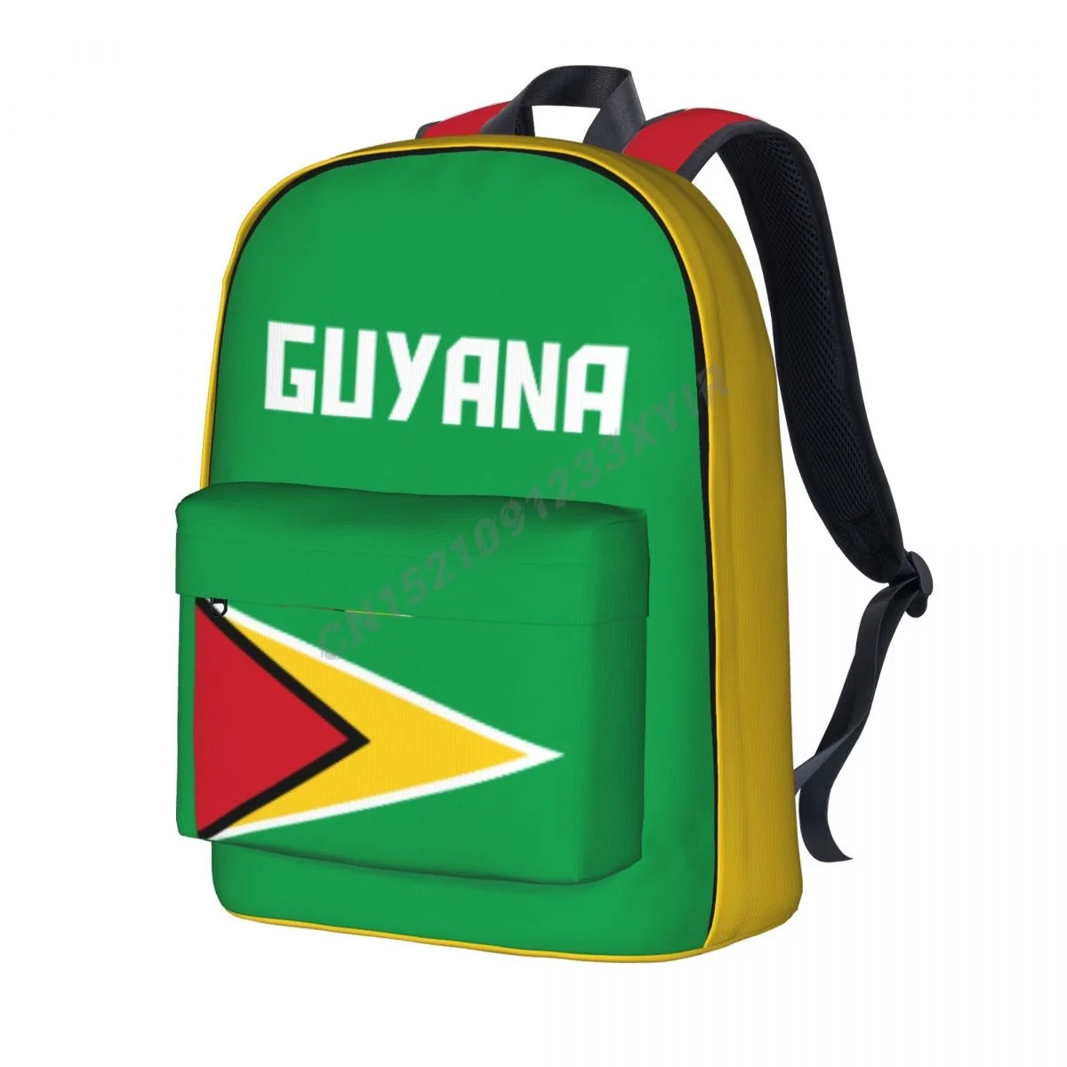 Unisex Backpack Guyana Flag Guyanais Stitch Schoolbag Messenger Bag Case Laptop Travel Bag Mochila Gift