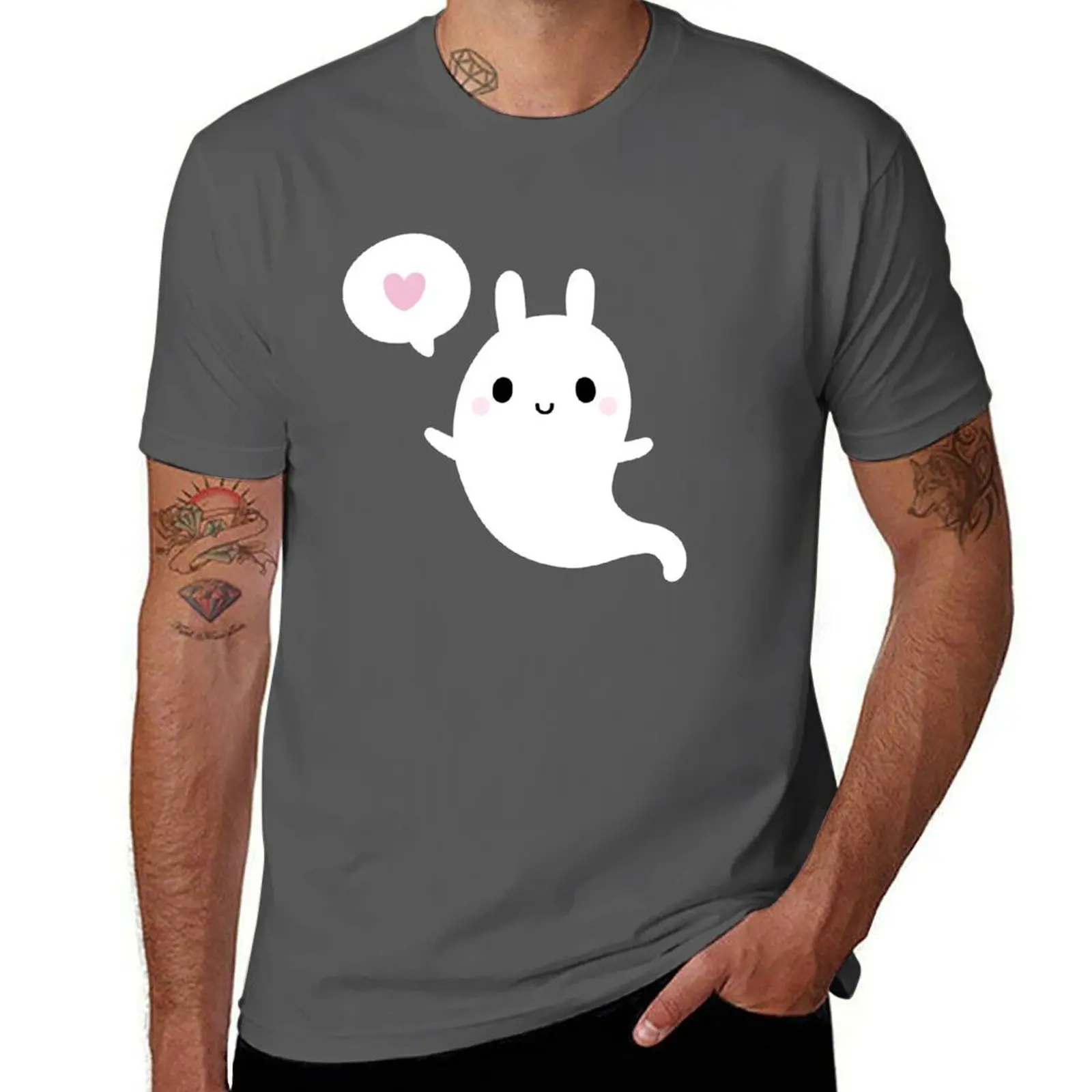 

Cutie Bunny Ghost | Nikury T-Shirt printed t shirts for man t shirt man plain T-Shirt