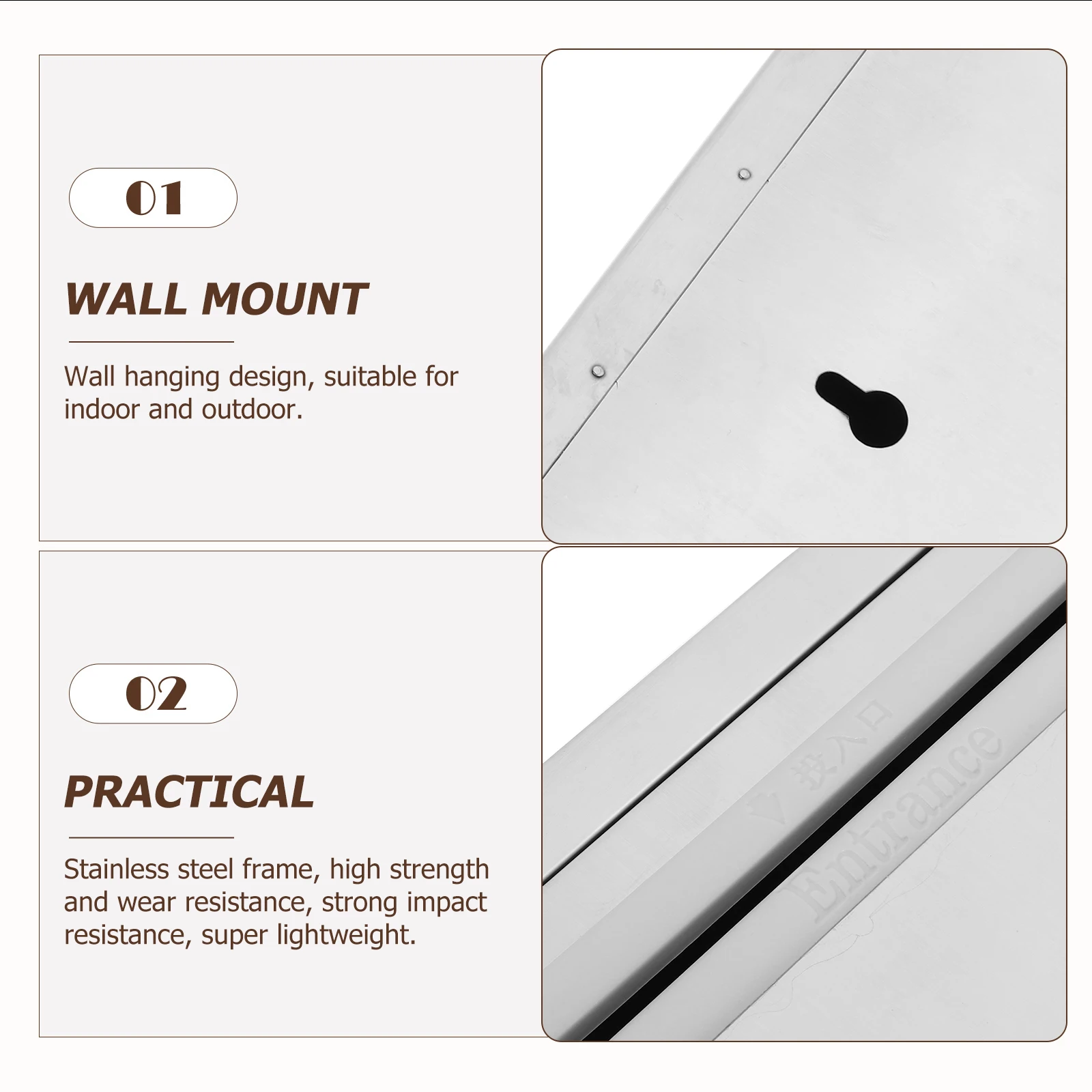 

Wall Mount Stainless Steel Mail Lockable Suggestion Waterproof Corrosion Resistant Complain Letter Box For Office Classroom