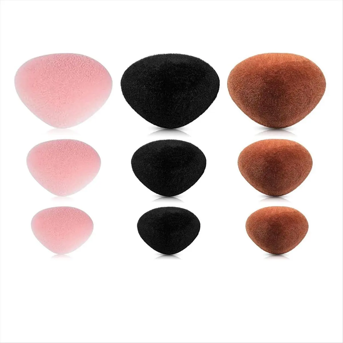 A71Z 90 Uds narices de seguridad para Amigurumi narices de seguridad de plástico para animales de peluche muñeca narices de ganchillo con arandelas para manualidades