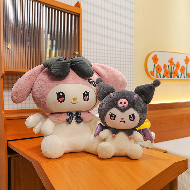 

Kawaii Sanrio мягкая кукла плюшевая игрушка милая Куроми Мелодия темная подушка в готическом стиле подарок для детей подарок на день рождения и Рождество мягкое животное
