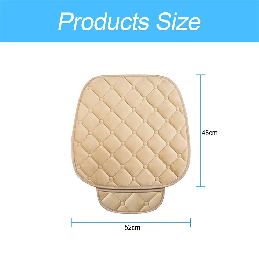 Universal Winter Warm Car Seat Cover Cushion Anti-slip Front Chair Seat Breathable Pad Car Seat Protector Seat Covers for Cars