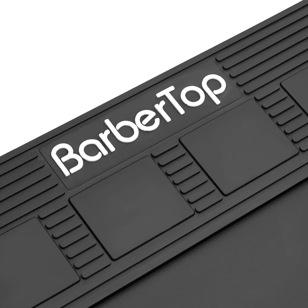 Hair Cutting Tool Storage Pad Anti Slip Waterproof Heat-Insulating Work Pad Magnetic Silicone Barber Shop Desktop Storage Mat
