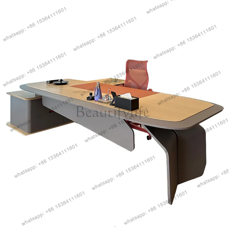 Designer Wood Office Desk Desktop Organizer Modern Corner Executive Desk Gaming Study Mesa Para Computador