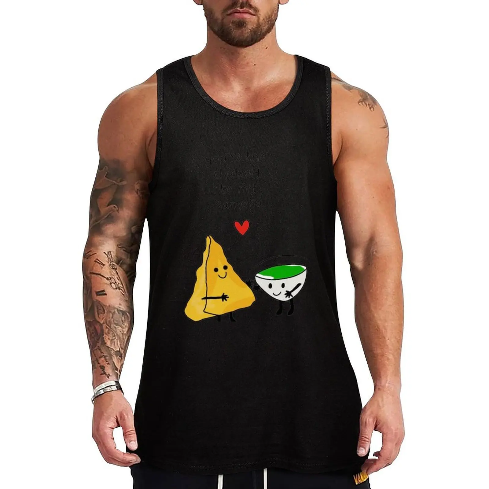 You're the chutney to my samosa Tank Top Camiseta sin mangas de corte holgado, informal, para uso diario, sin mangas, para verano