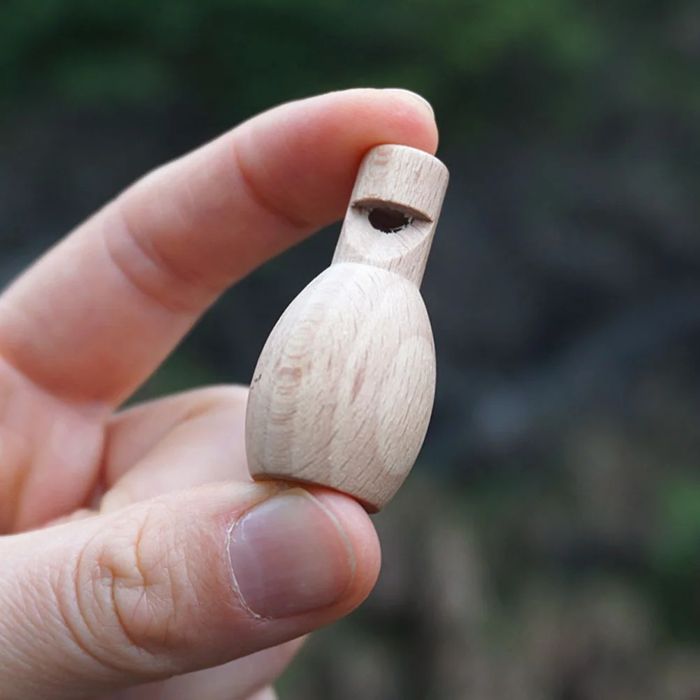 

4Pcs Unfinished Wooden Whistle Safe Smooth Surface Creative DIY Kids Musical Instrument Early Education Crafting