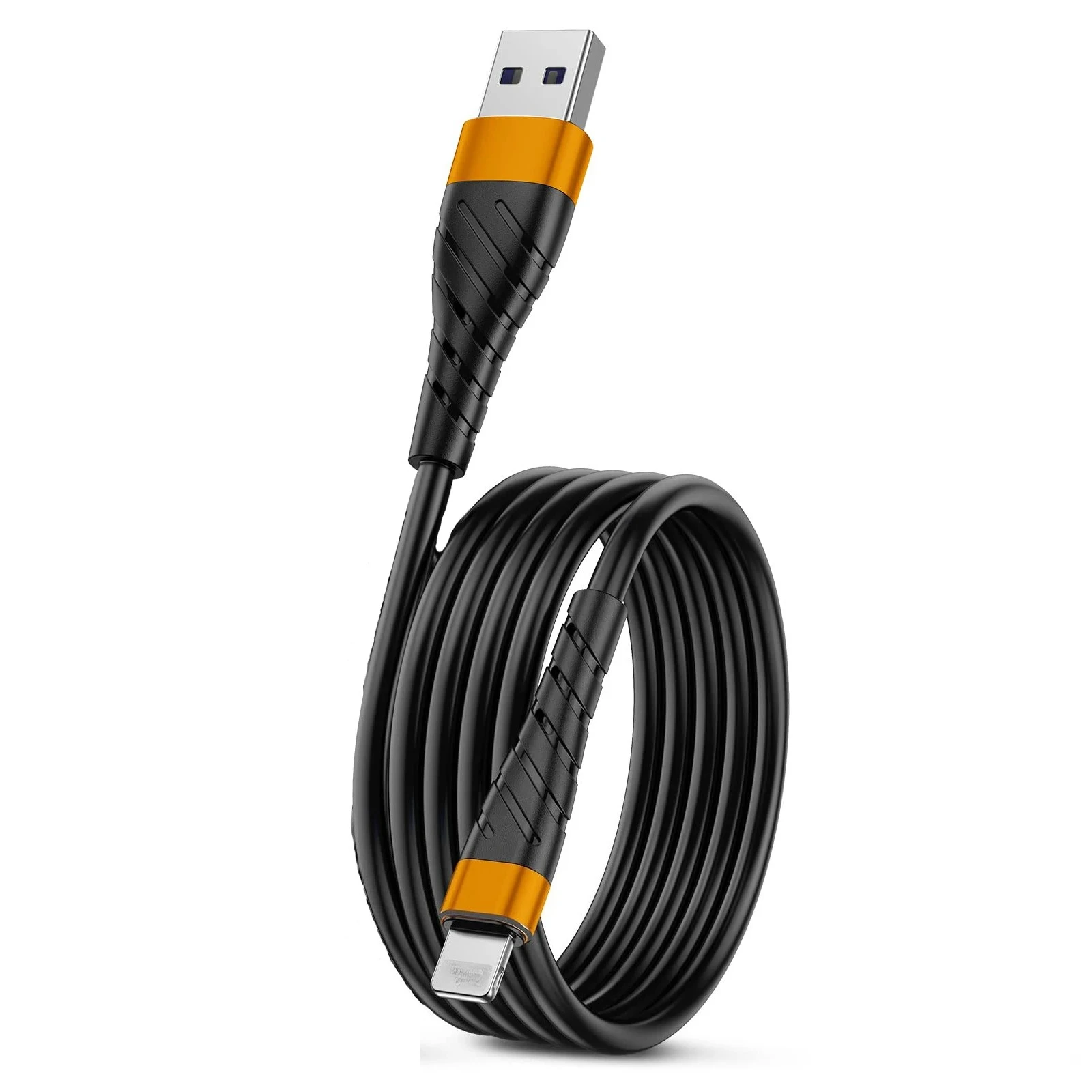 2,4 A Schnelllade-USB-Kabel für iPhone 11 12 13 Pro X XS Max 6 7 8 Plus SE iPad-Kabel Handy-Ladegerät Datenkabel 2 m 6 ft