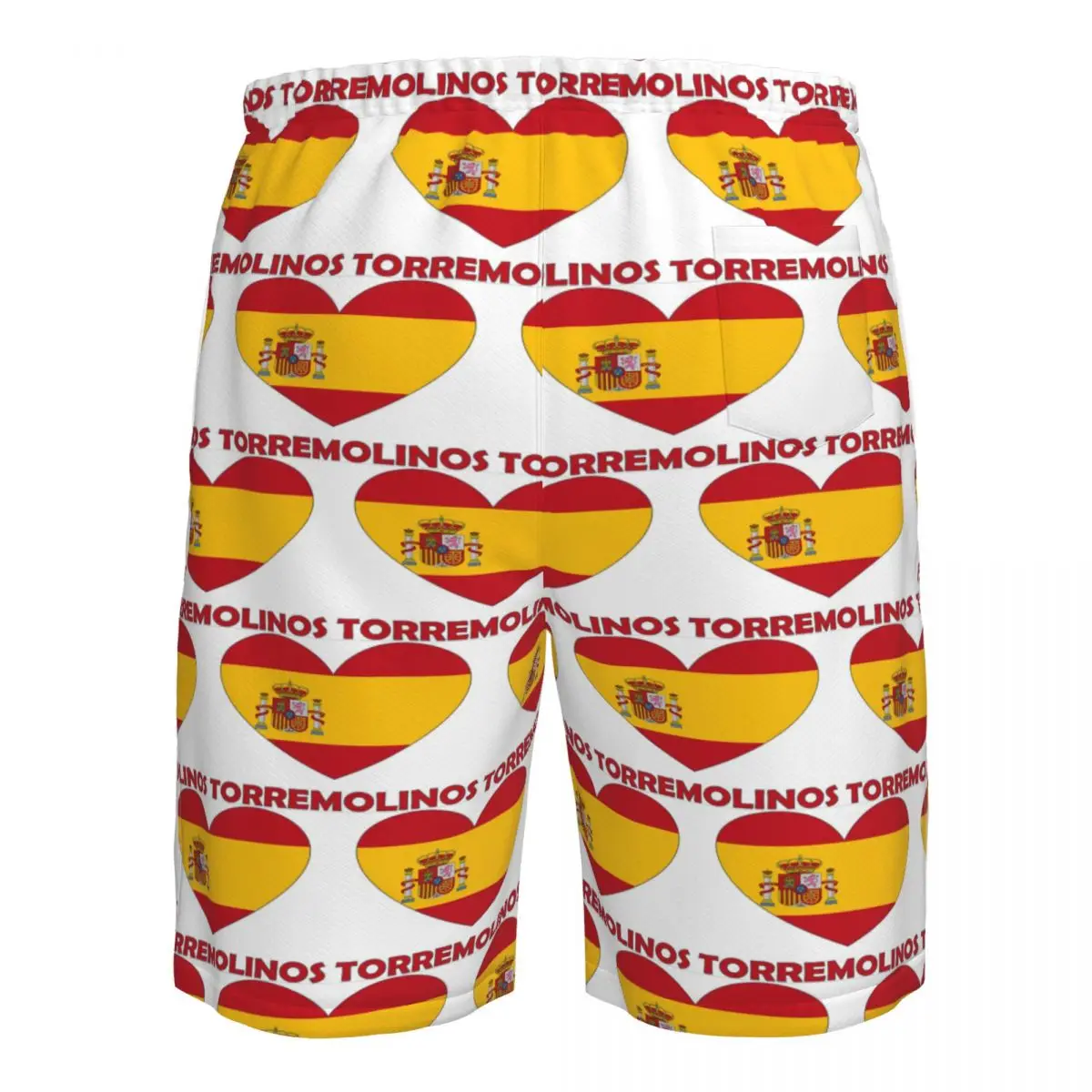 القلب العلم الحب Torremolinos اسبانيا جذوع الشاطئ مجلس السراويل عارضة سريعة الجافة السباحة الصيف الرجال السراويل #4