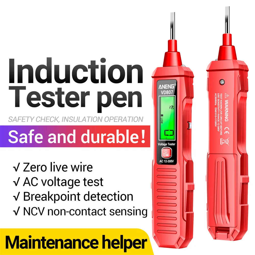 Voltage Test Pen Digital Multimeter ANENG AC/DC Voltage Tester Intelligent Current Meter Non-Contact Voltmeter Sensor Test Tool