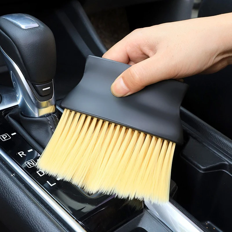 

Car Air Conditioner Cleaning Brush Black Car Air Outlet Crevice Dust Removal Detailing Brushes for Car Interior Accessories