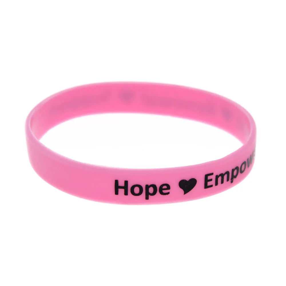 50 Stück „Live Love and Believe in a Cure“ Inspirierendes Silikonarmband, Hoffnung, Stärkung, Neuanfang, Unterstützung, Handgelenksband – Detail 5