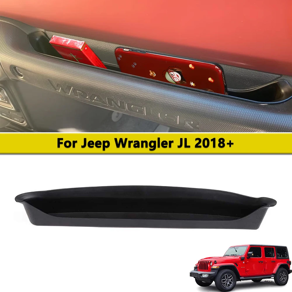 Organizer do schowka wewnętrznej na przedmioty dla Jeep Wrangler JL Gladiator JT 2018-2023, tacka do chwytania dla pasażera, akcesoria do wnętrza