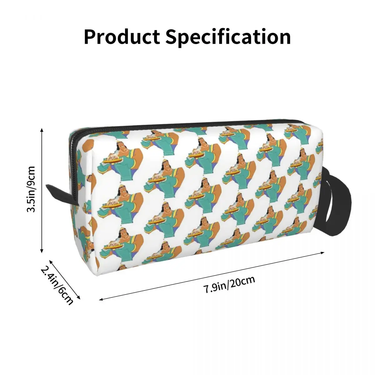 Kronk Has Spaghetti Makeup Bag Cosmetic Organizer Storage Dopp Kit Toiletry Cosmetic Bag for Women Beauty Travel Pencil Case