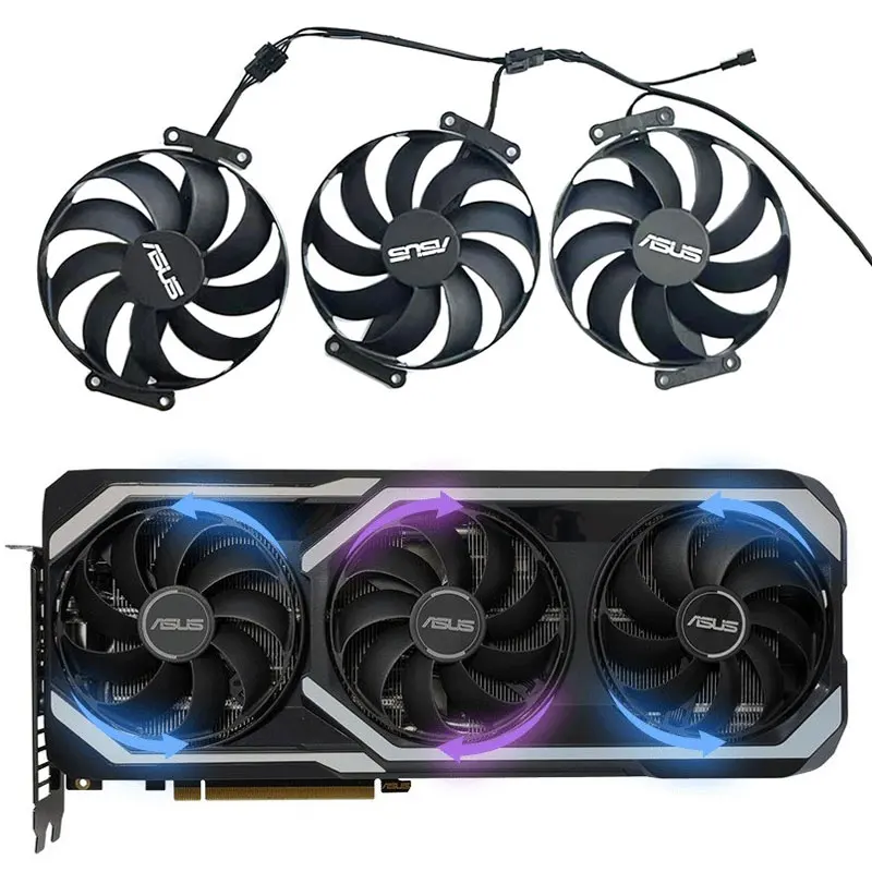 

NEW 88MM 7PIN CF9010U12D ATS-RTX 3060 TI GAMING GPU Fan，For ASUS GeForce RTX 3070 、ATS-RTX 3060 TI GAMING Video card cooling fan