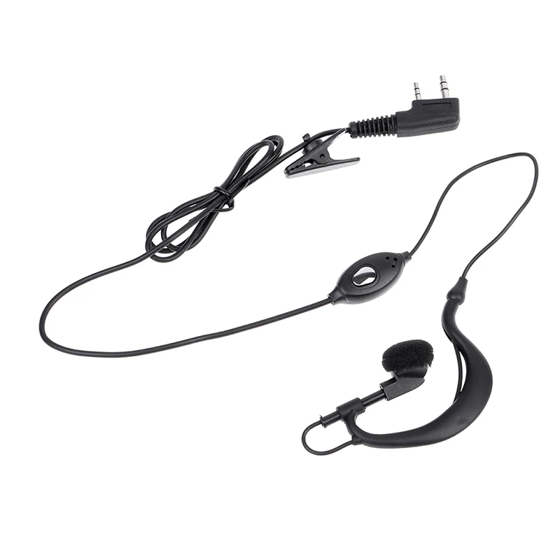 Walkie Talkie Headset Earphone K-Plug Wired Two Way Ham Radio Earpiece For BF-888S UV5R Walkie Talkie 992 Earwear