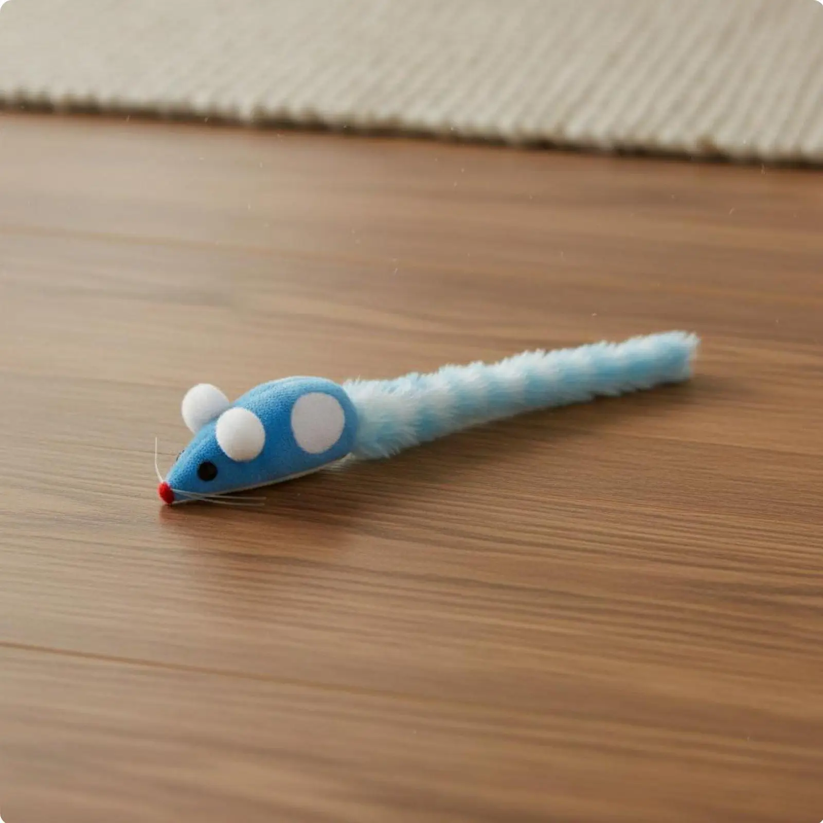 Lightweight Fabric Toy for Cats Colorful Long Tail Crinkle Paper Mouse Plush Pet Supplies for Pouncing Carrying and Cuddling