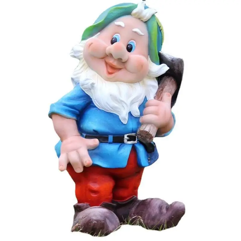 

Outdoor, courtyard, cartoon Snow White and dwarfs fiberglass sculpture, kindergarten, scenic spot, garden, decorative ornament