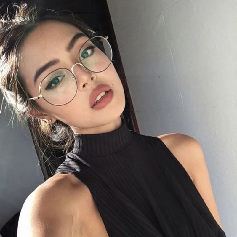 Women's Eyepieces Spectacles Y2k Lenses Woman's Eyeglasses Lunettes Femme Lens Transparent Spectacle Frames Frame Decorative