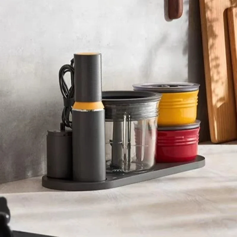 Multifunctional meal preparation kitchen fresh-keeping seasoning machine, meat grinder and vacuum cooking machine