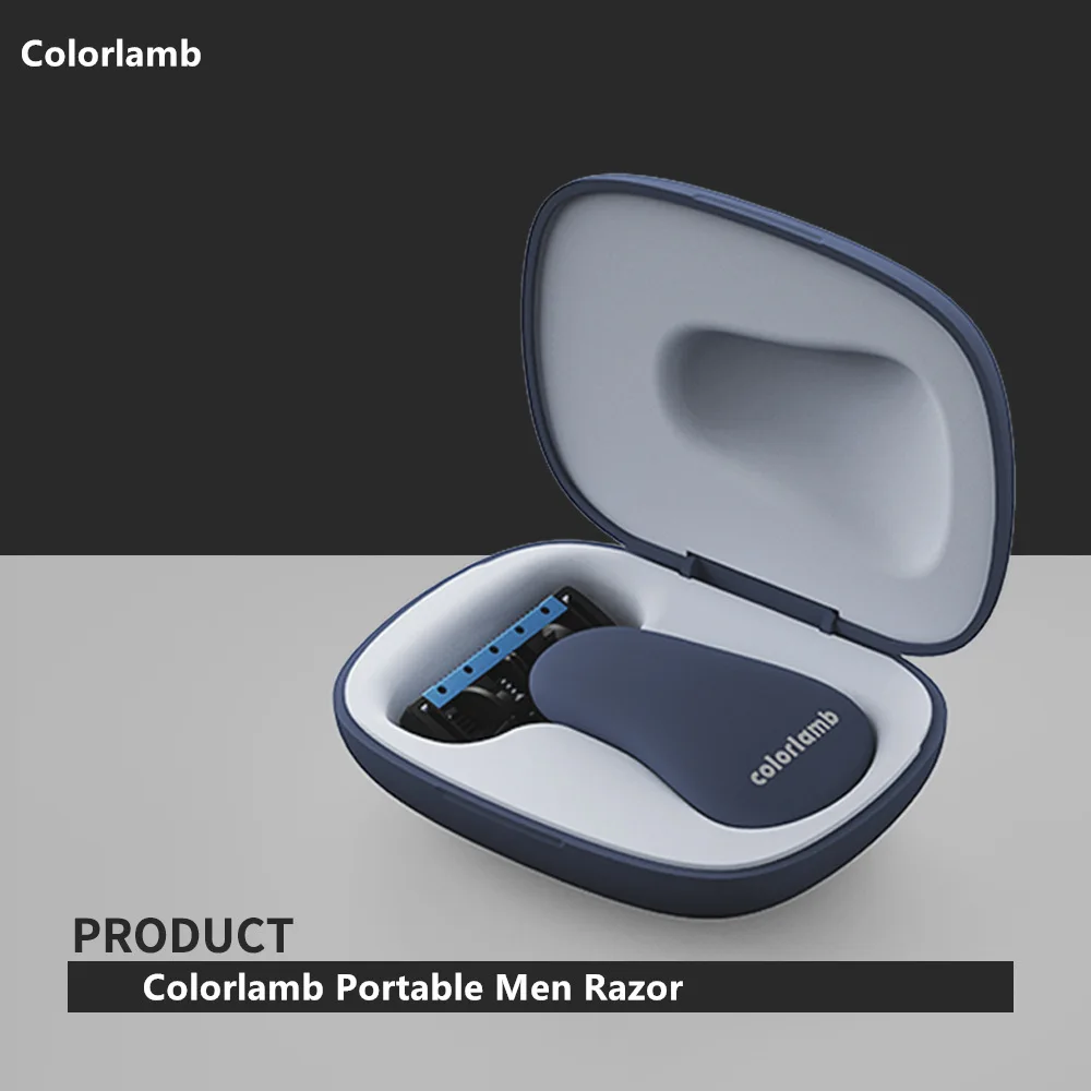 Men'S Manual Shaver With 5-Layer Blades, Mini Travel Portable Shaver, Imported Blade Head With Magnetic Absorption, Gift Box For view 2
