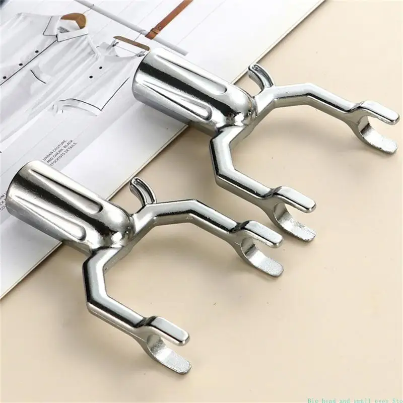 581C 1Piece Metal Utility Hook for Closet Poles Replacement for High Reach Poles Hook Long Reach Replacement Metal Hook